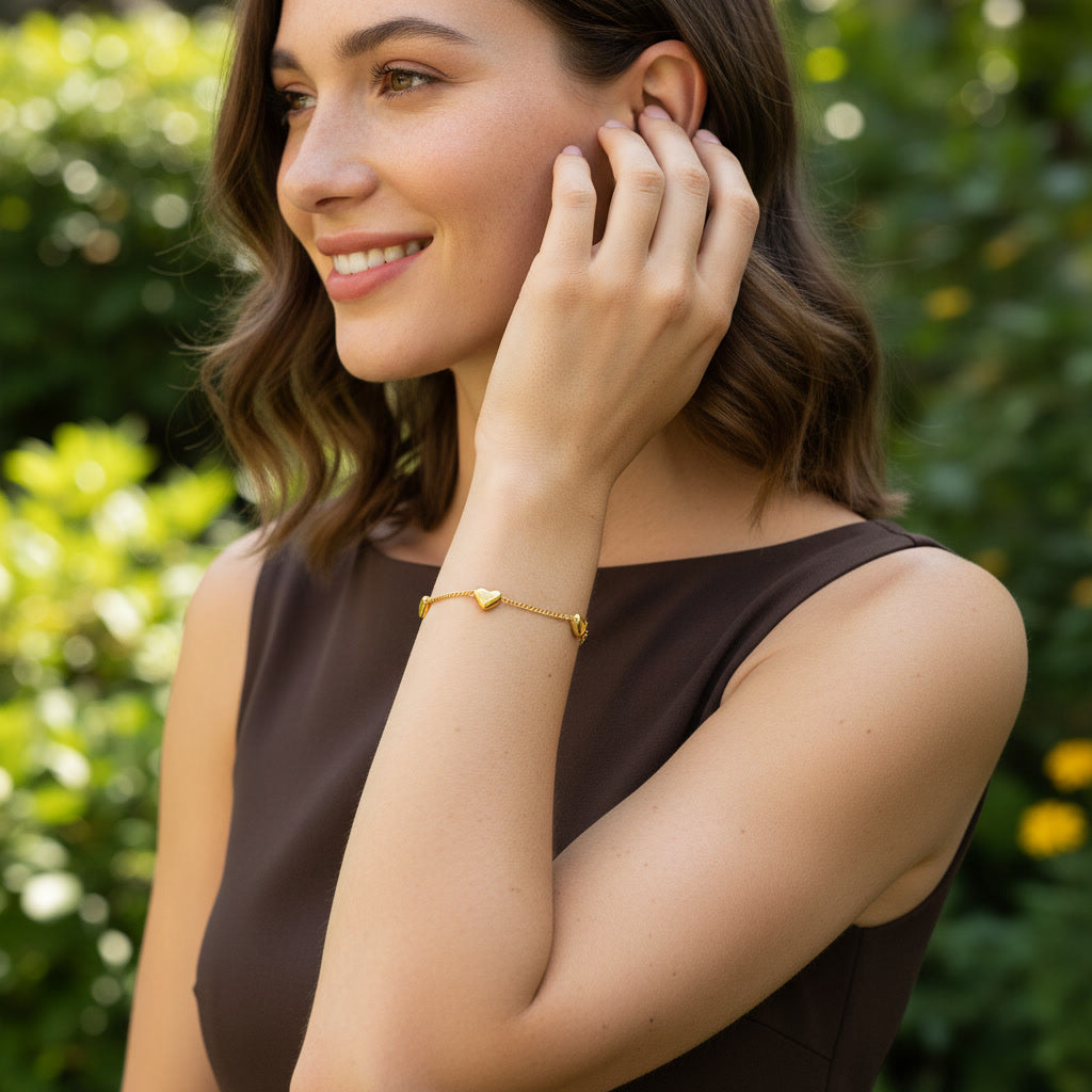 The Aura Chain | 18K Gold Romance Bracelet