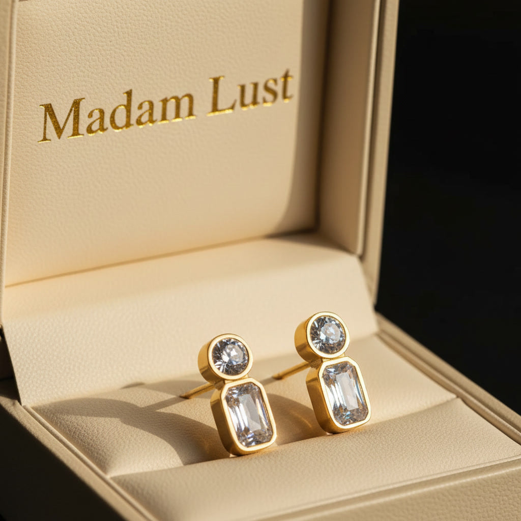 The Modern Muse | 18K Gold Aurelia Duo Studs