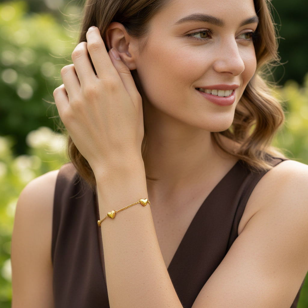 The Aura Chain | 18K Gold Romance Bracelet
