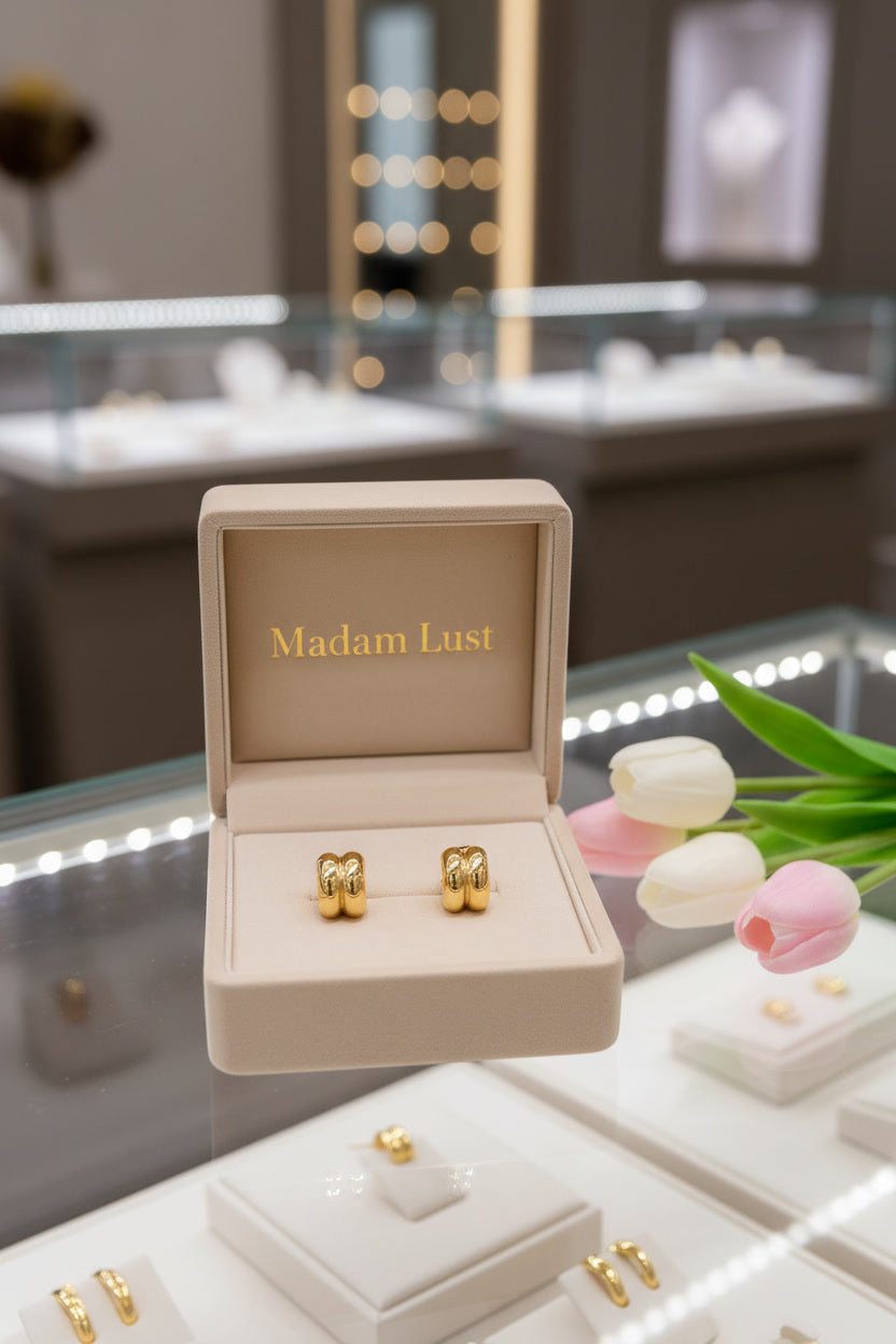 The Modern Muse | The Elevated Double C-Hoops