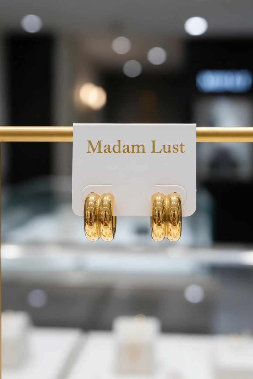 The Modern Muse | The Elevated Double C-Hoops