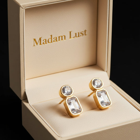 The Modern Muse | 18K Gold Aurelia Duo Studs